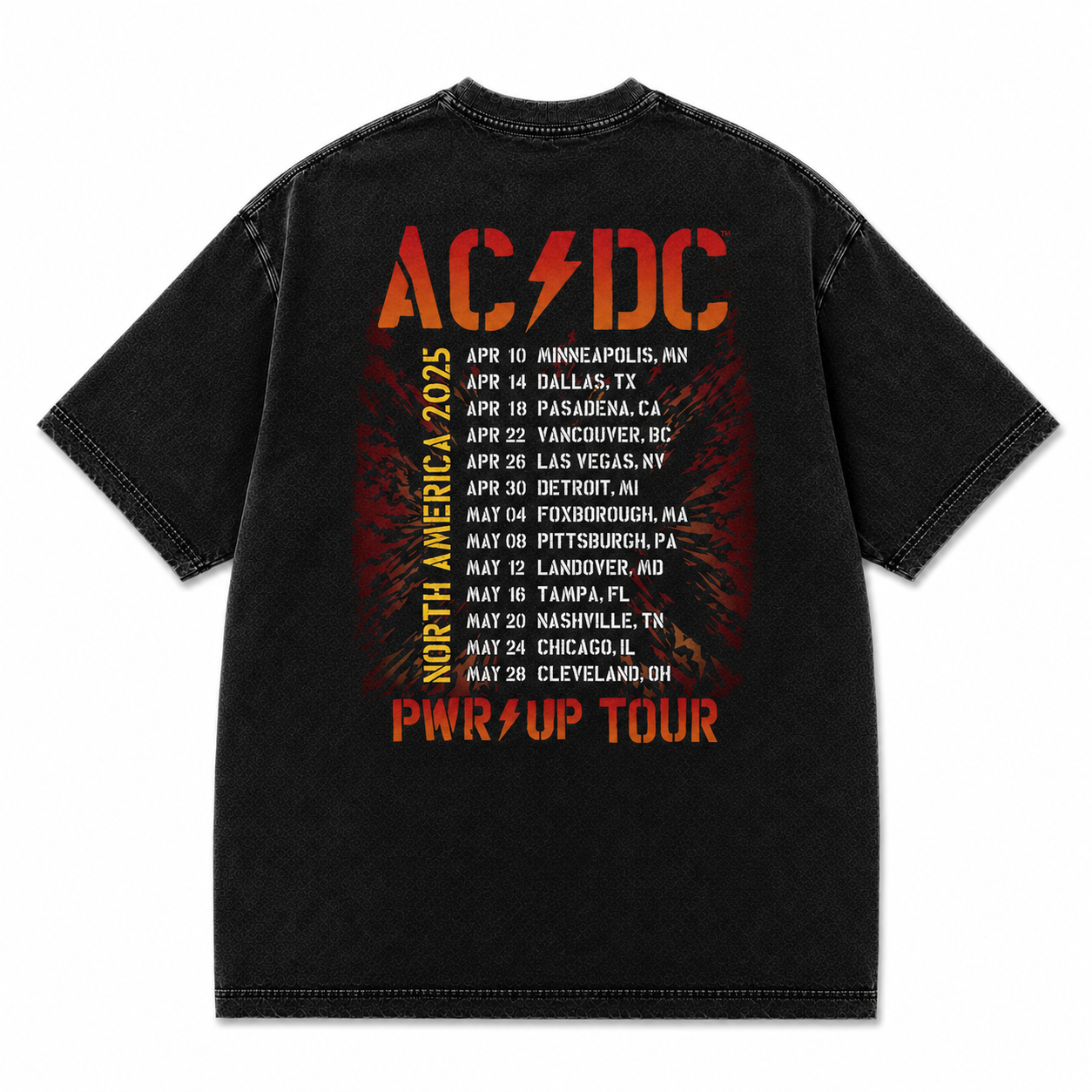 Angus Bolts PWR UP Tour T-Shirt