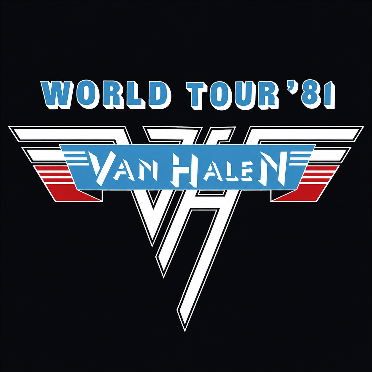 1981 Van Halen World Tour Shirt
