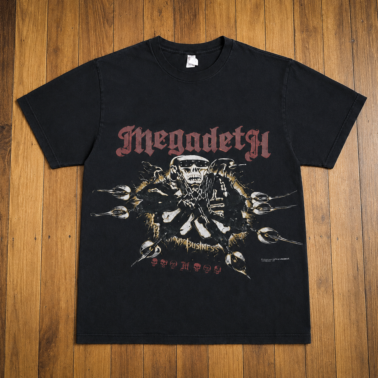 HM04 vintage-inspired heavy metal T-shirt design