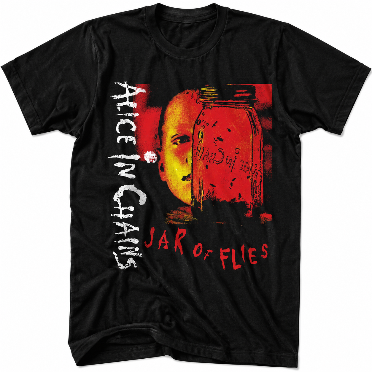 Alice in Chains T-Shirt Jar of Flies Album Art Alt Rock Metal Adult Tees