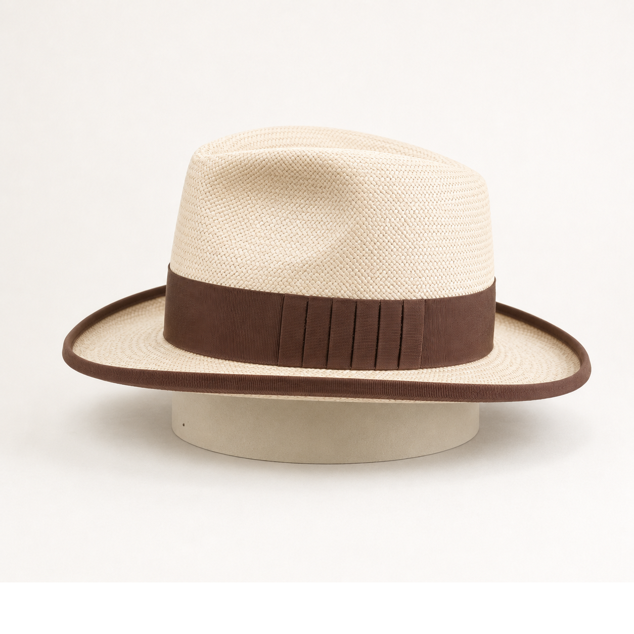 Al Pacino Panama Homburg Hat - Coffee Band