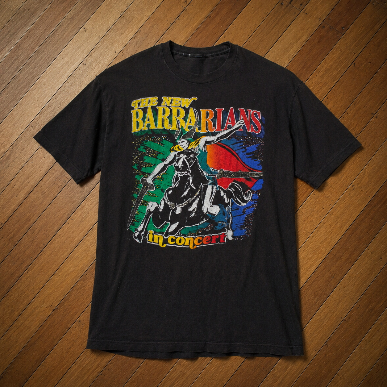 Vintage New Barbarians Live Concert T Shirt 1979