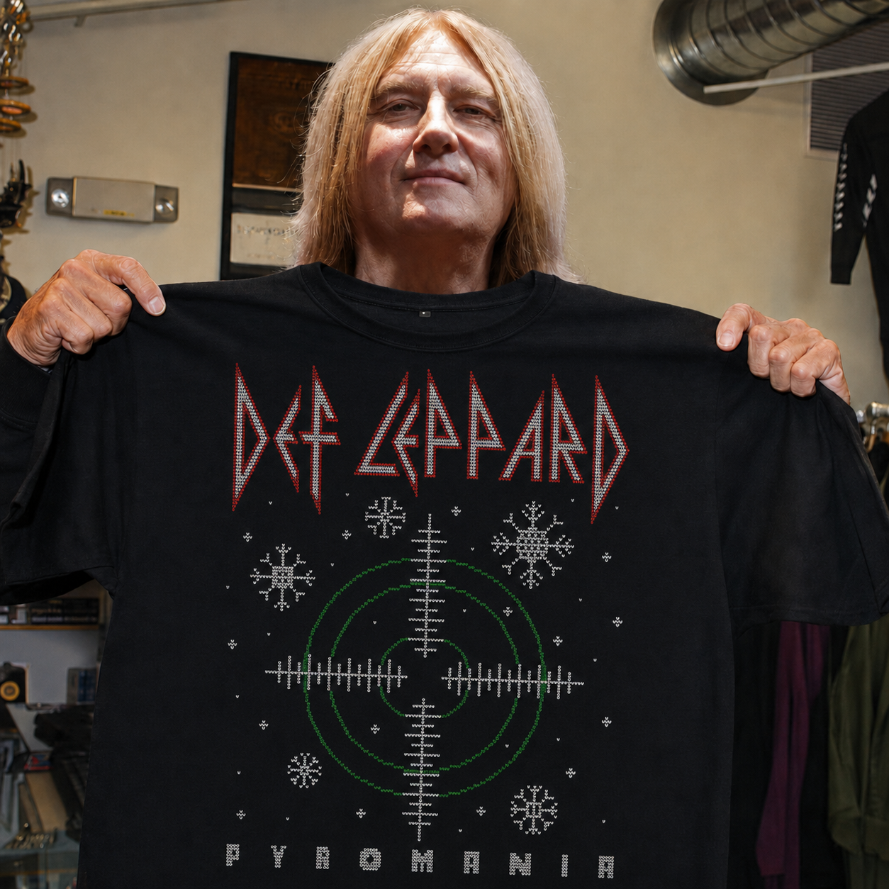 Def Leppard Pyromania Christmas Retro T-Shirt