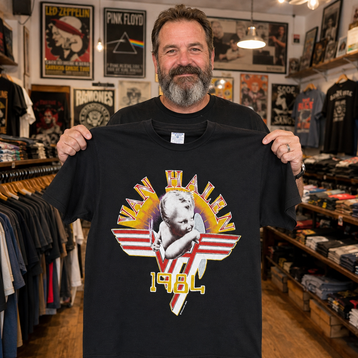 1984 Van Halen Smoking Baby Shirt