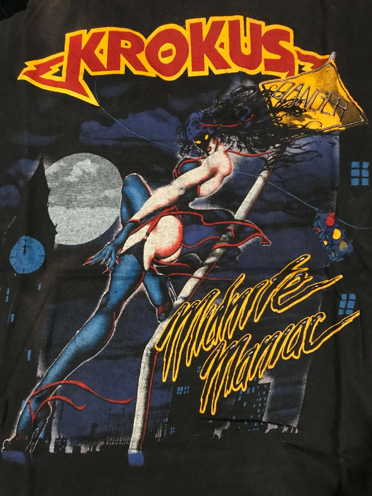 Krokus 1984 Midnite Maniac Blitz Tour Shirt 