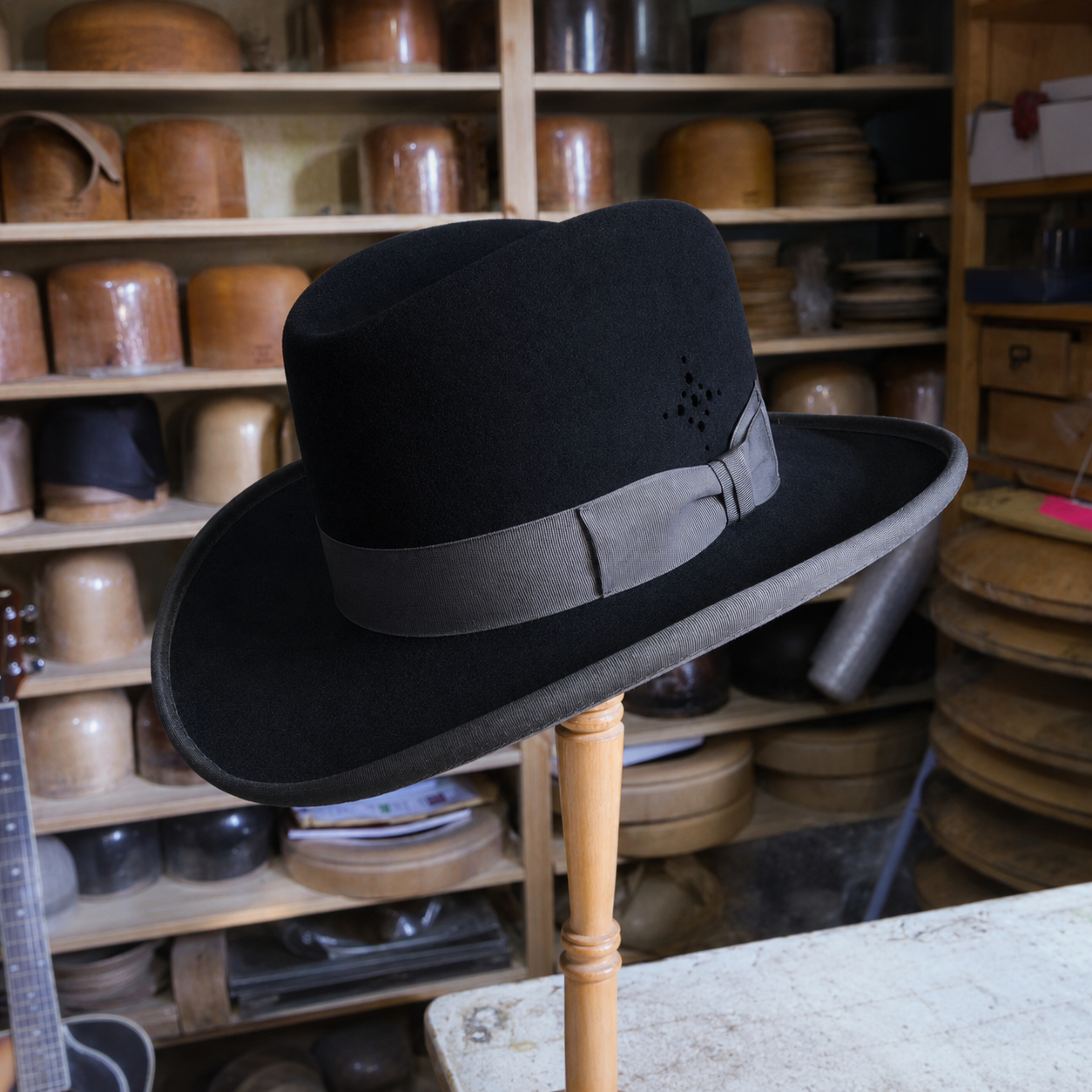 Western Style Homburg Hat