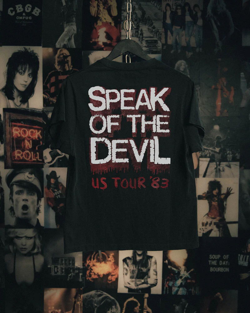 OZZY OSBOURNE SPEAK OF THE DEVIL 83 VINTAGE T-SHIRT