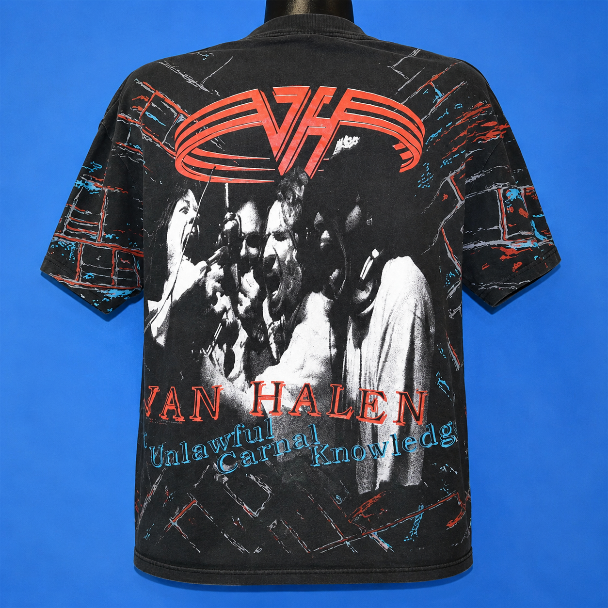 1991 Van Halen Unlawful Carnage All Over Print Tour T-shirt
