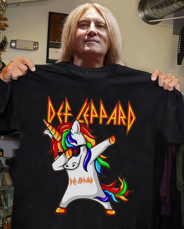 🎸 Def Leppard Rainbow Unicorn Rock T-Shirt | Funny Dab Graphic Band Tee 🦄🔥