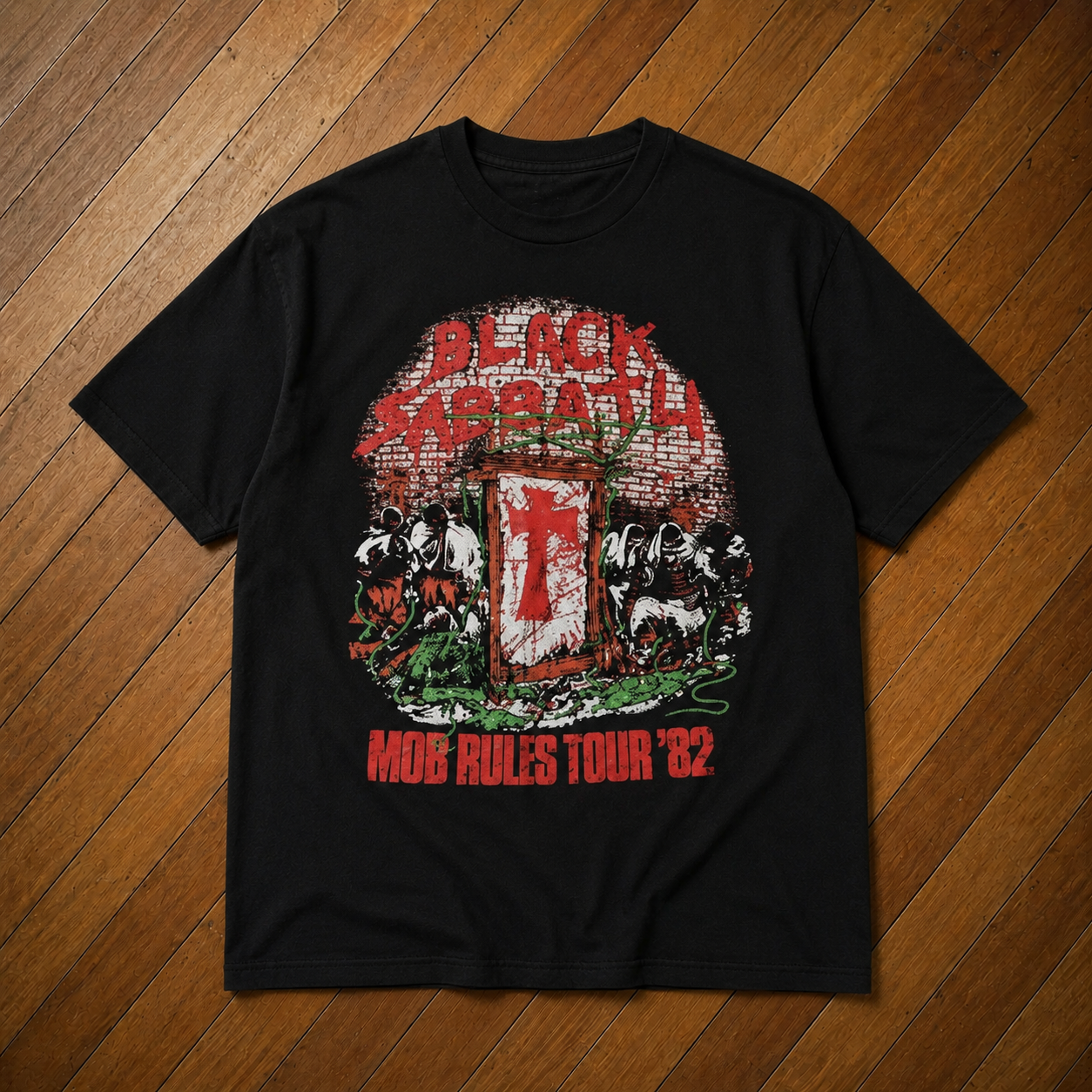 Black Sabbath Mob Rules Vintage Tour Tee