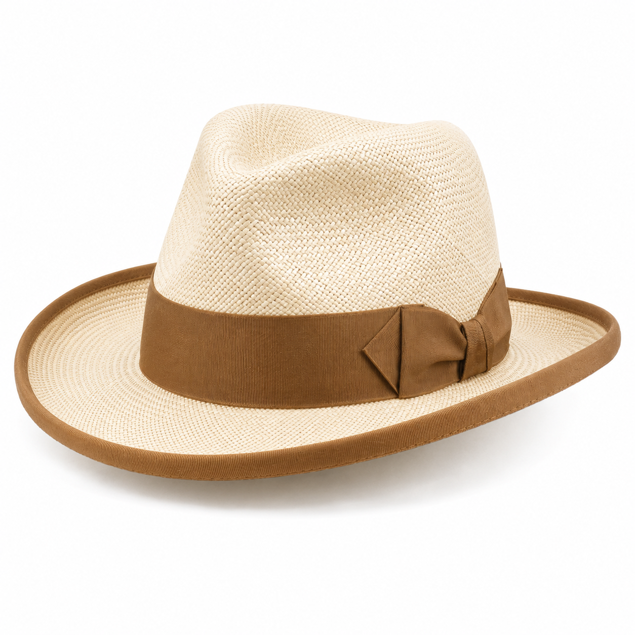 Al Pacino Panama Homburg Hat - Brown Band