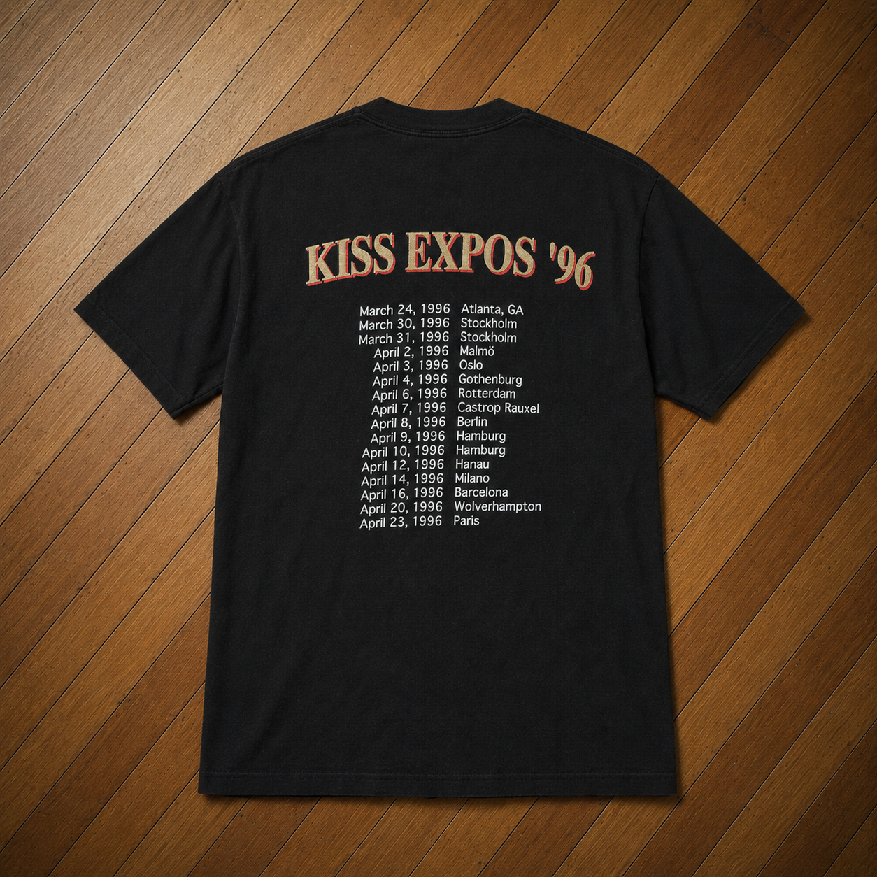 Vintage 1996 Kiss Expo Tour Shirt "Vinnie Vincent"