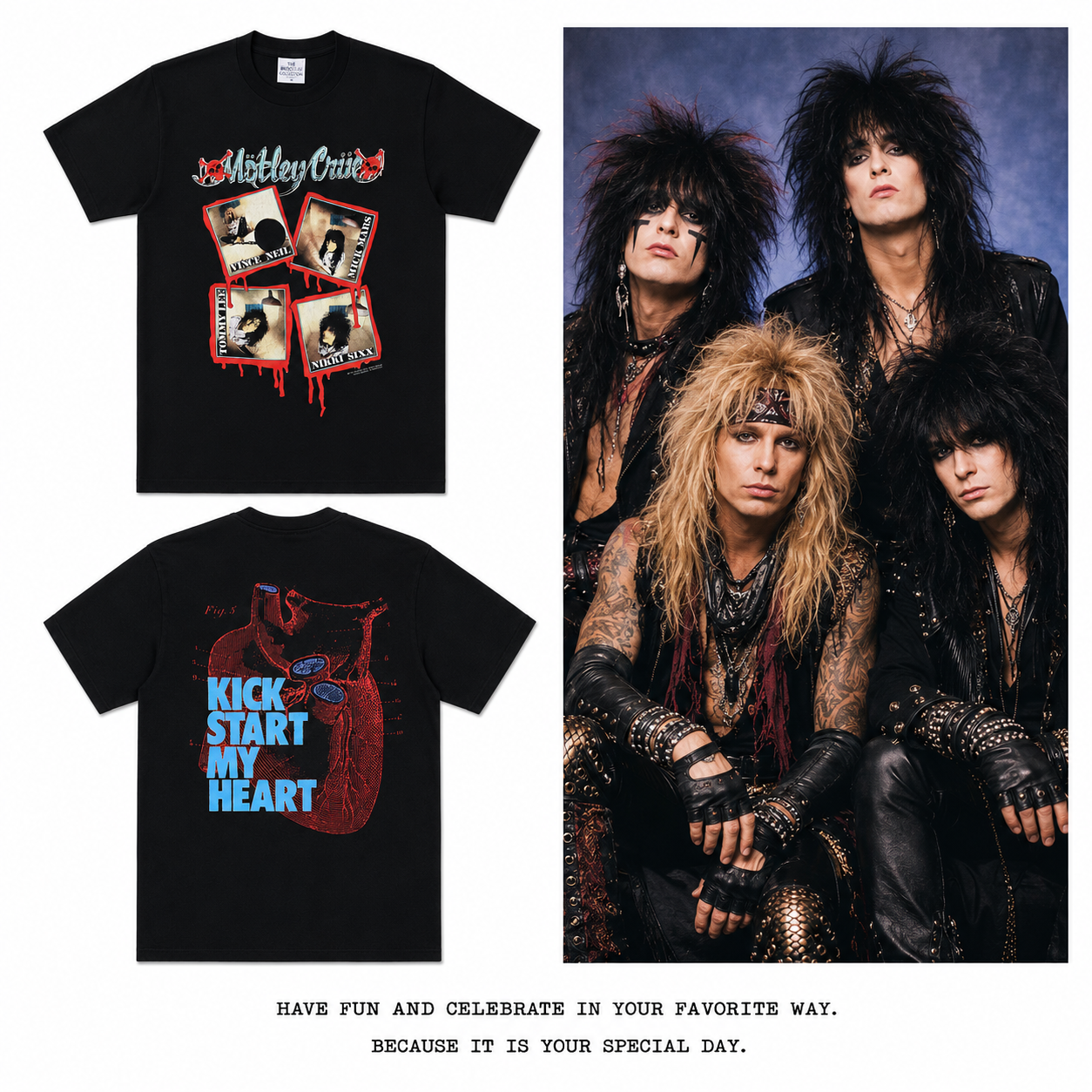 1989 Motley Crue Kick Start My Heart Shirt