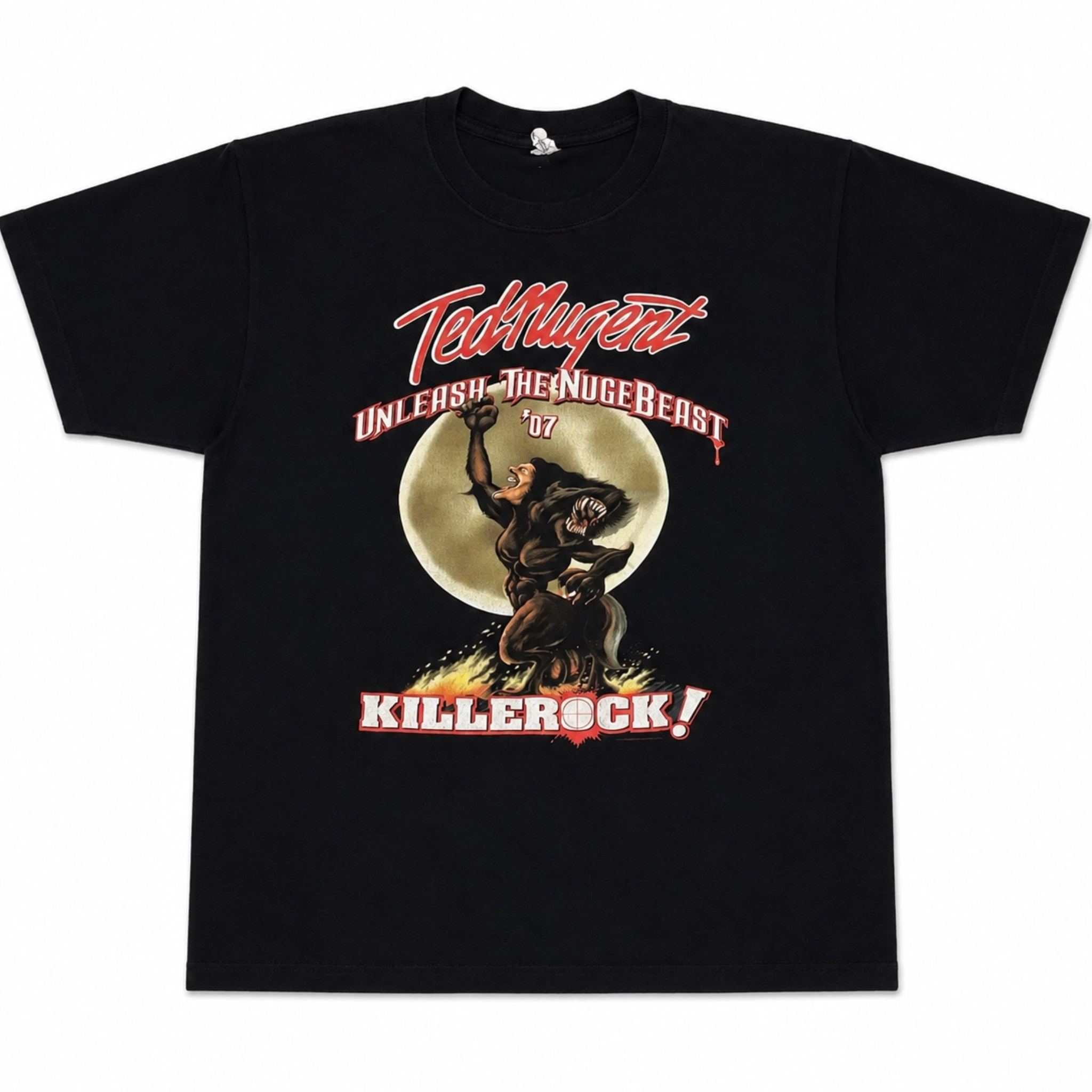 Ted Nugent 2007 UNLEASH THE NUGEBEAST Tour T-Shirt 40th Anniversary