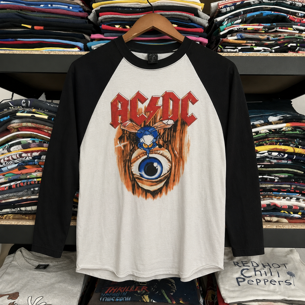 Hard-To-Find Vintage AC/DC Raglan, Almost Gone Collectible
