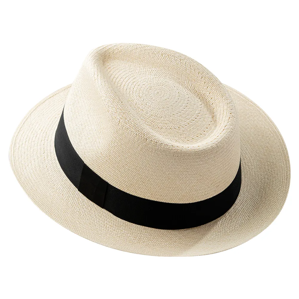 Panama Hat Cuban Montecristi Style Short Brim Original Toquilla Straw