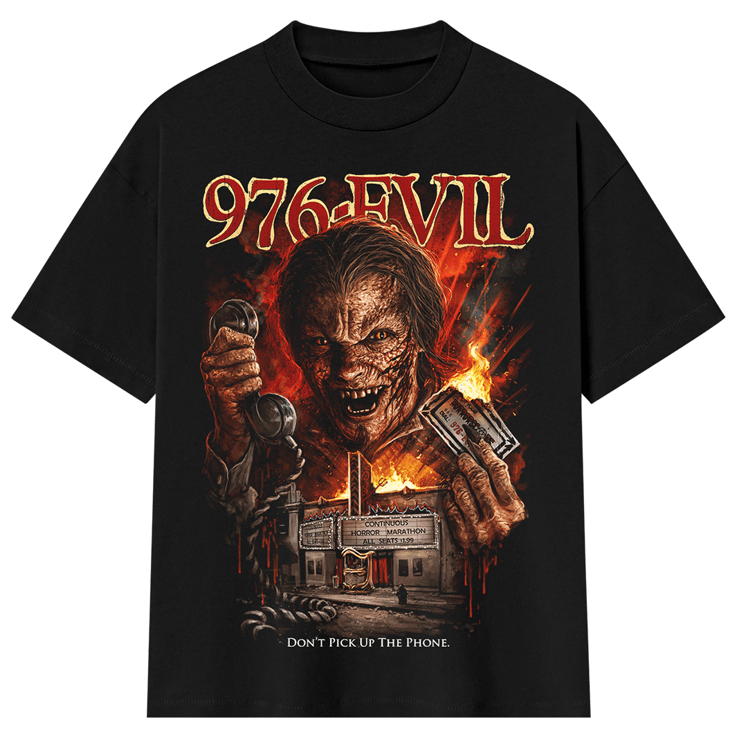 976-Evil: Don't Pick Up the Phone T-Shirt (Shaka Wear - Oversized)