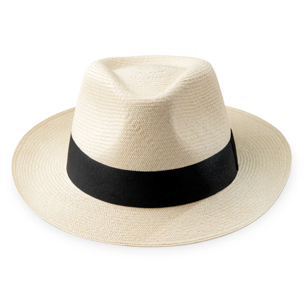 Panama Hat Cuban Montecristi Style Short Brim Original Toquilla Straw