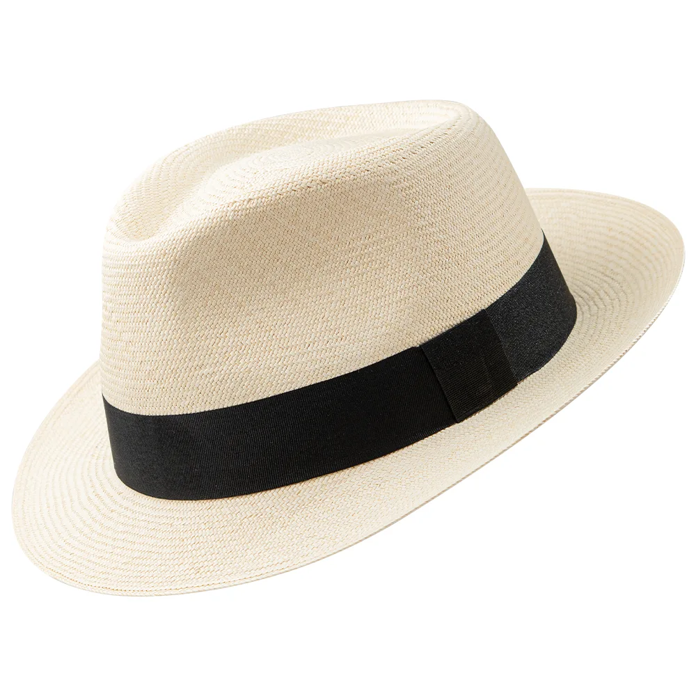 Panama Hat Cuban Montecristi Style Short Brim Original Toquilla Straw