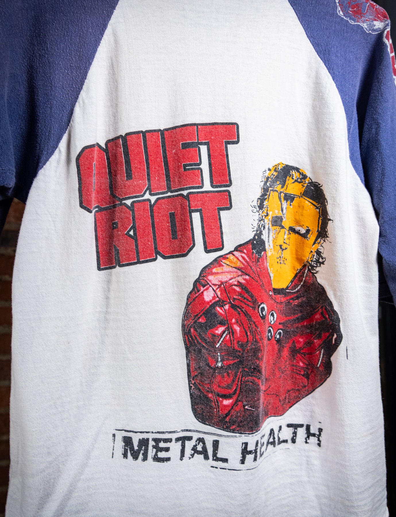 Vintage 1983 Black Sabbath & Quiet Riot Raglan Parking Lot Concert T Shirt Medium