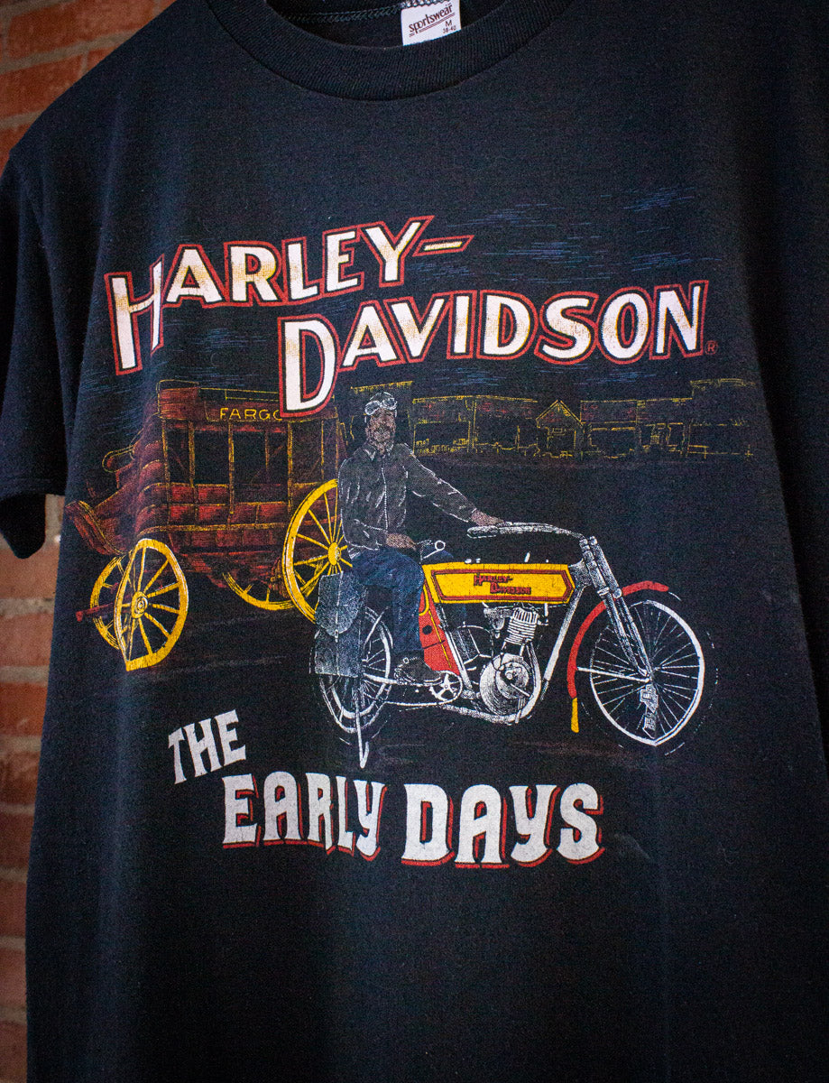 Vintage Harley Davidson The Early Days Graphic T Shirt 80s