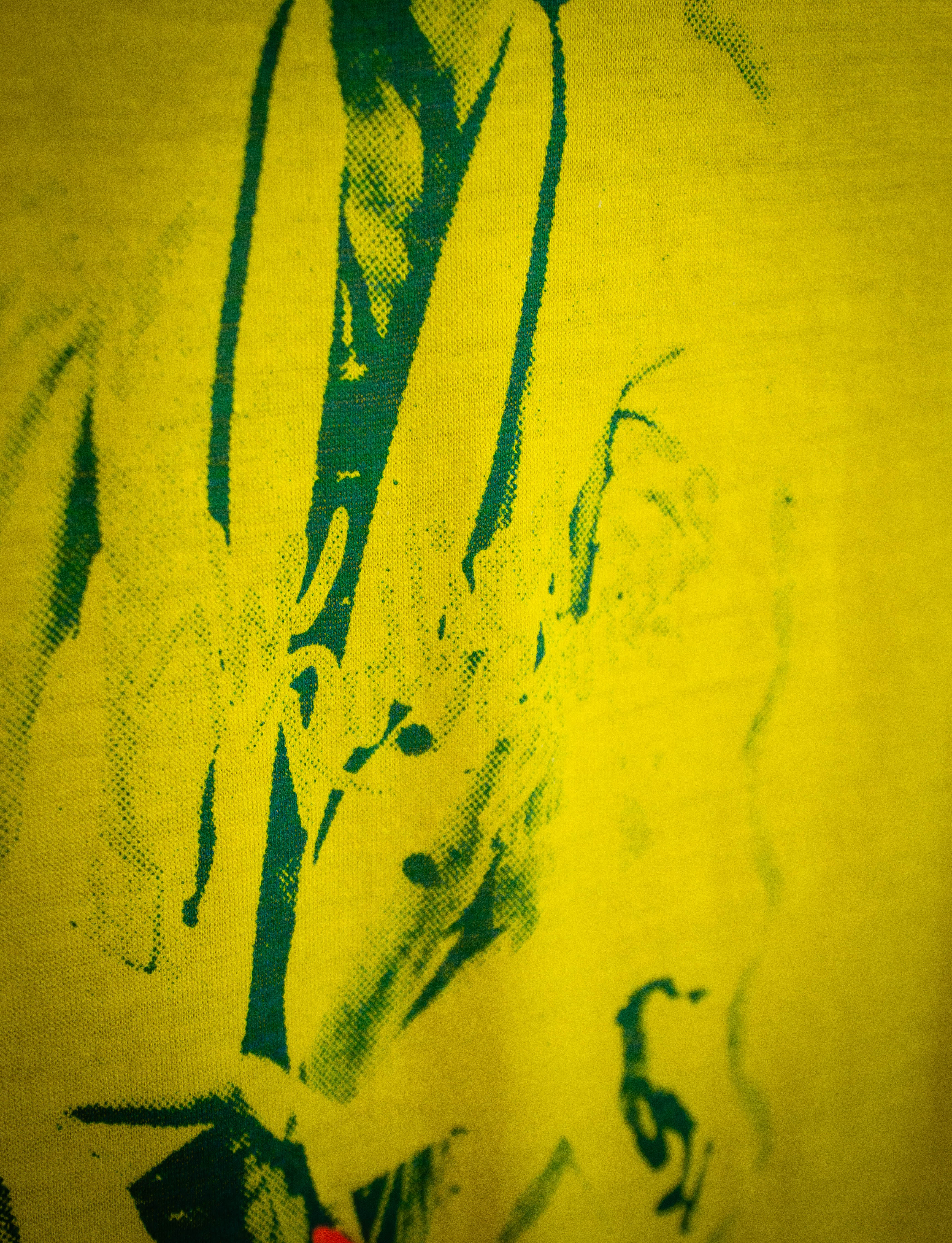 Vintage Mick Jagger Bootleg Concert T Shirt 70s Yellow