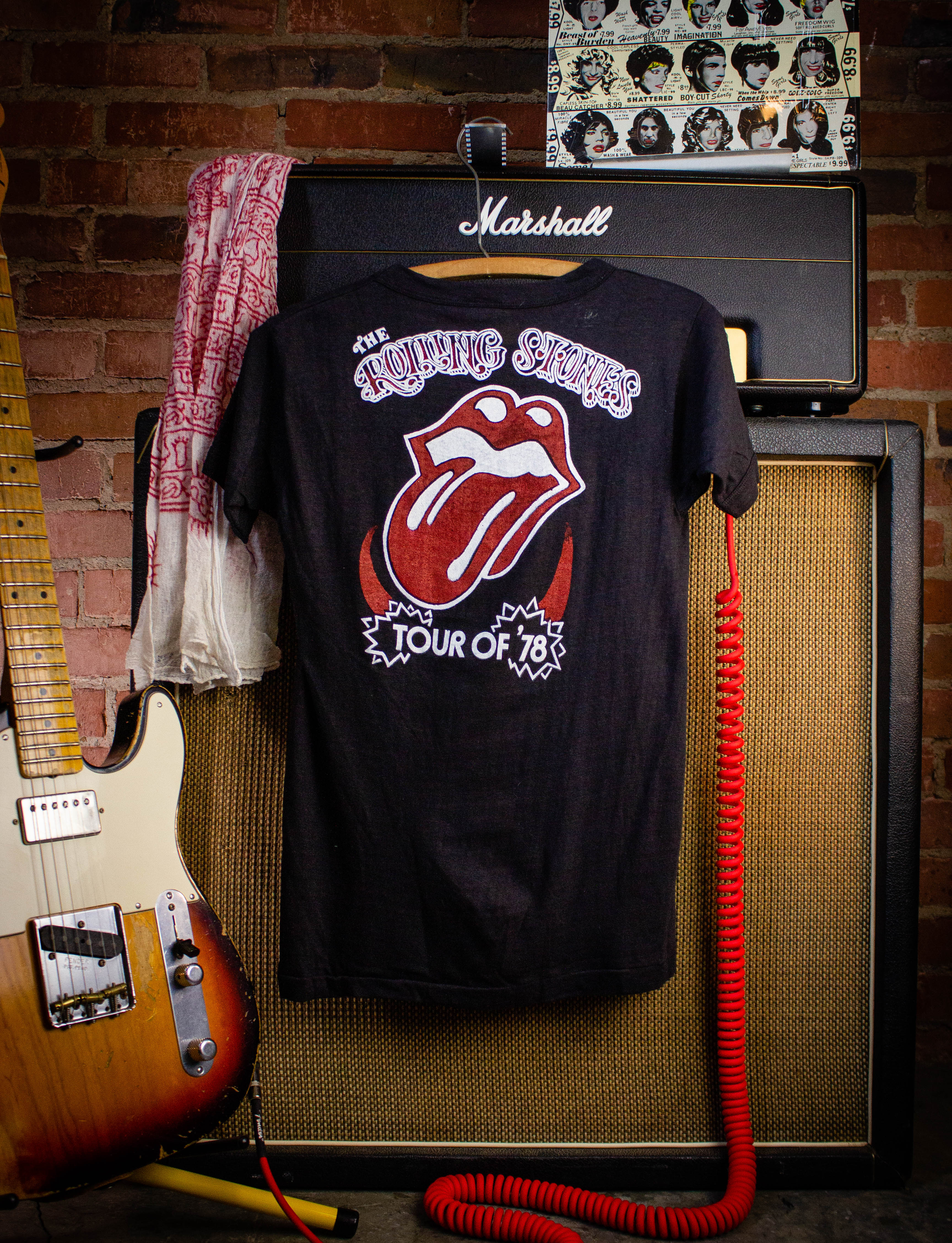 Vintage Rolling Stones Tour of '78 Concert T Shirt 1978 Black