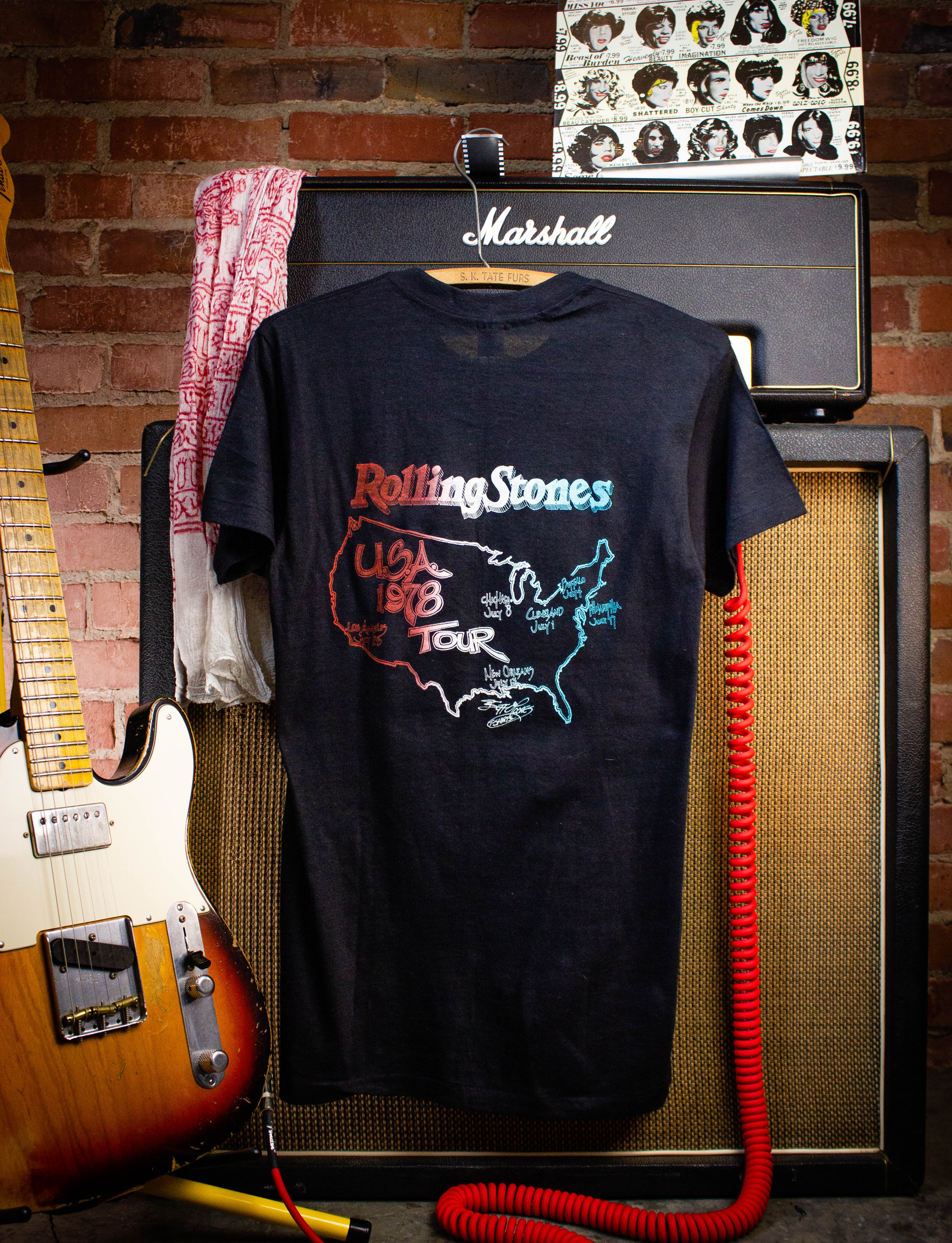 Vintage Rolling Stones Some Girls USA Tour Concert T Shirt 1978 