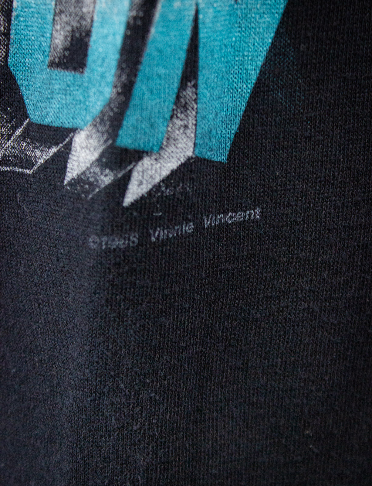 Vintage Vinnie Vincent All Systems Go Concert T Shirt 1988 Black 