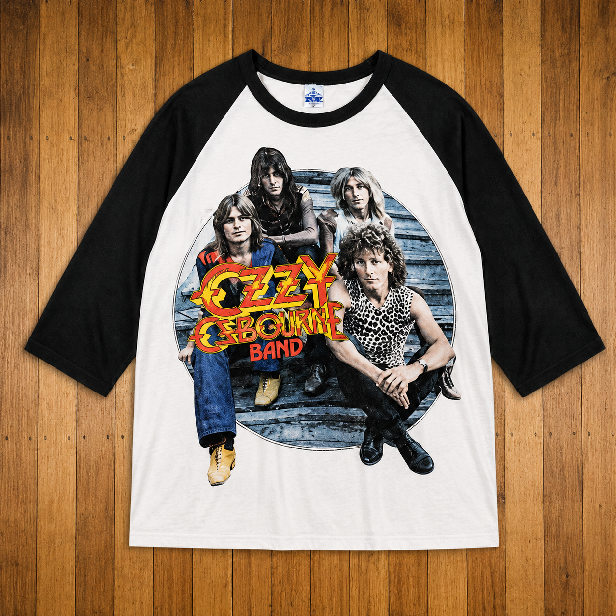 HM10 vintage-inspired heavy metal raglan design