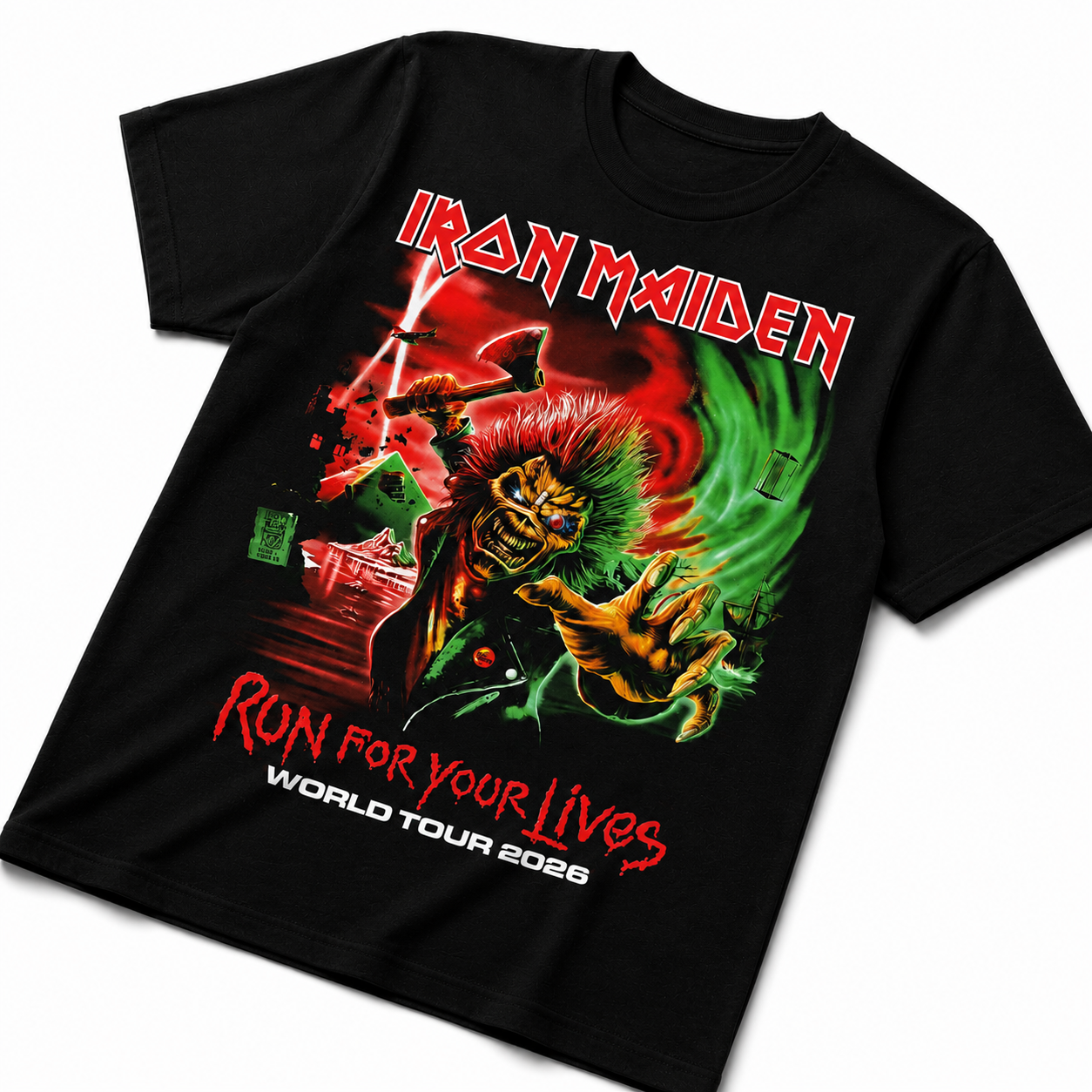 Polera Iron Maiden Run for your Lives World Tour 2026