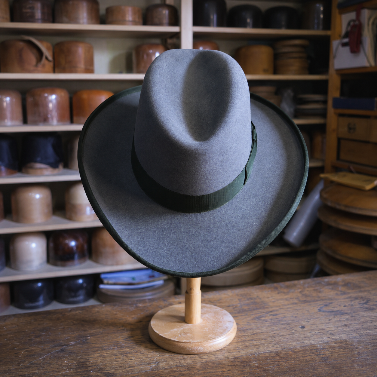 Western Style Homburg Hat