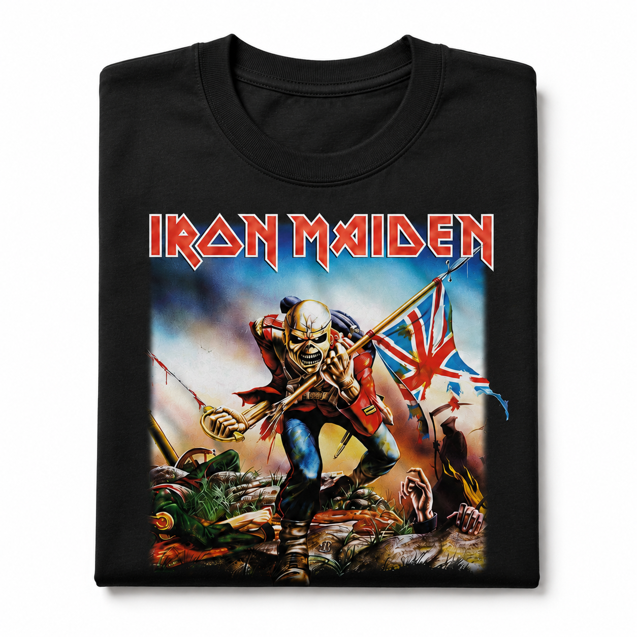Iron Maiden - Trooper Square Boyfriend Tee