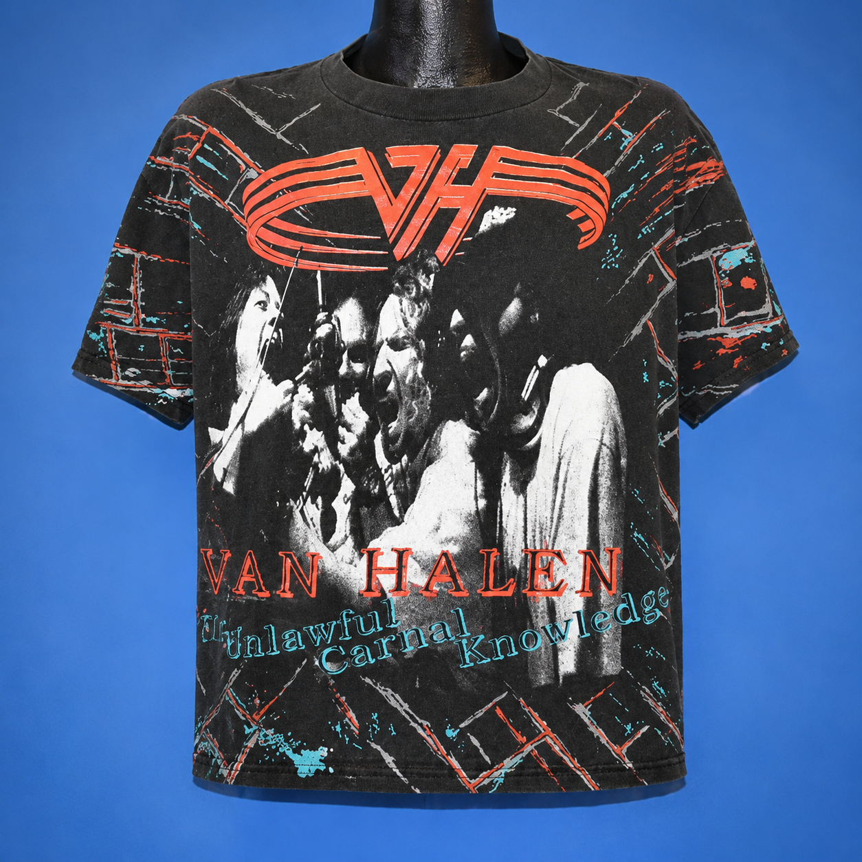 1991 Van Halen Unlawful Carnage All Over Print Tour T-shirt