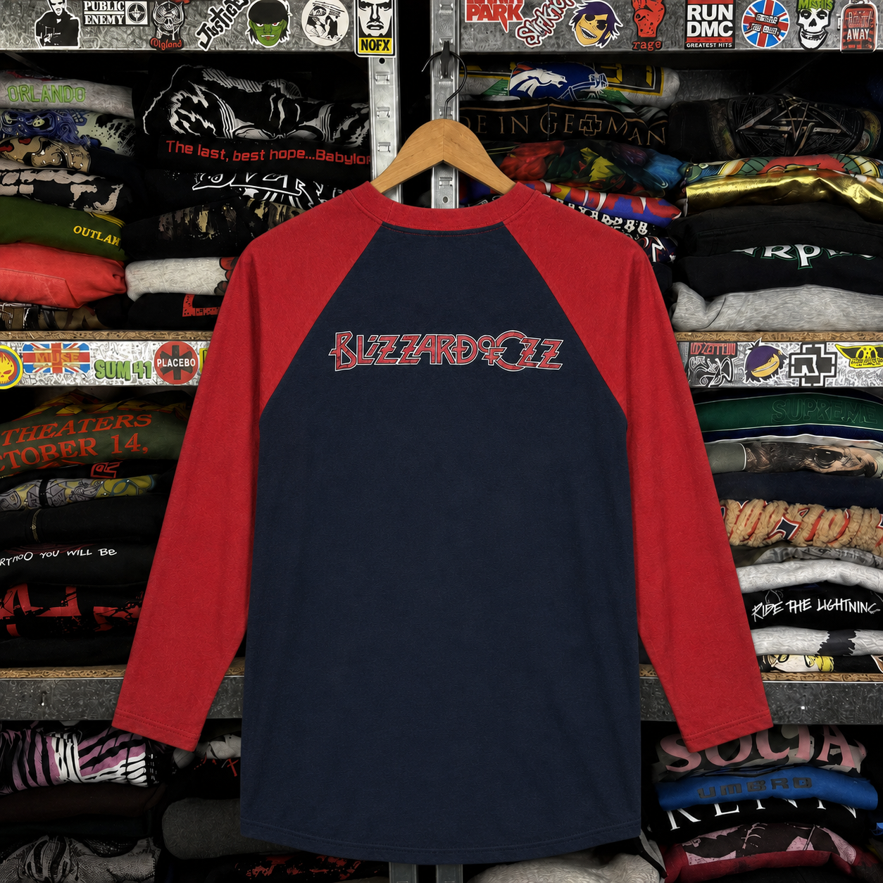 Rare Hard To Find Vintage Ozzy Osbourne Raglan Shirt, Nearly Sold Out Collectors Piece
