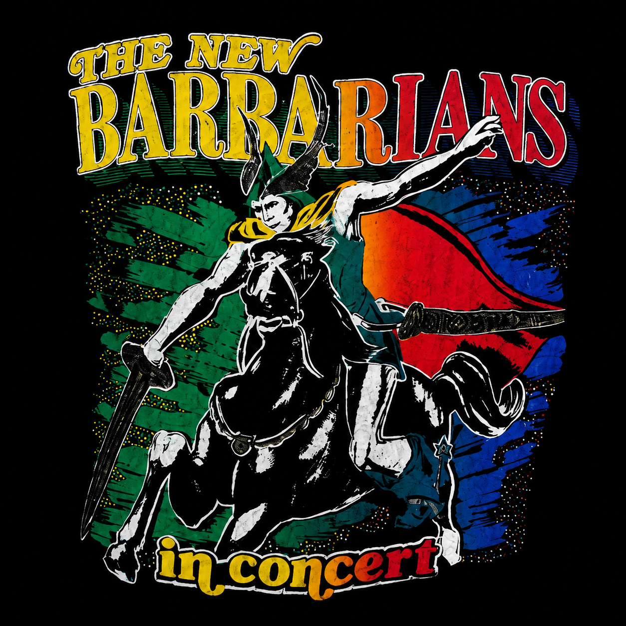 Vintage New Barbarians Live Concert T Shirt 1979
