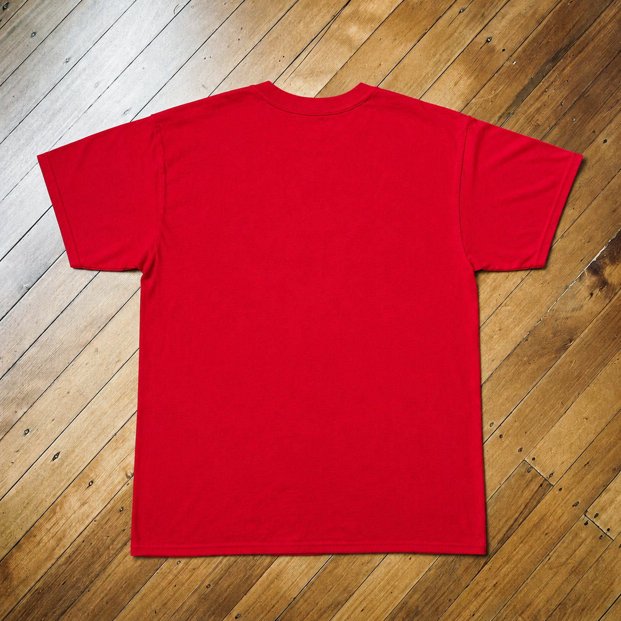 Vintage Kingsmen Tour Bus Graphic T-Shirt – Red Retro Crewneck Tee