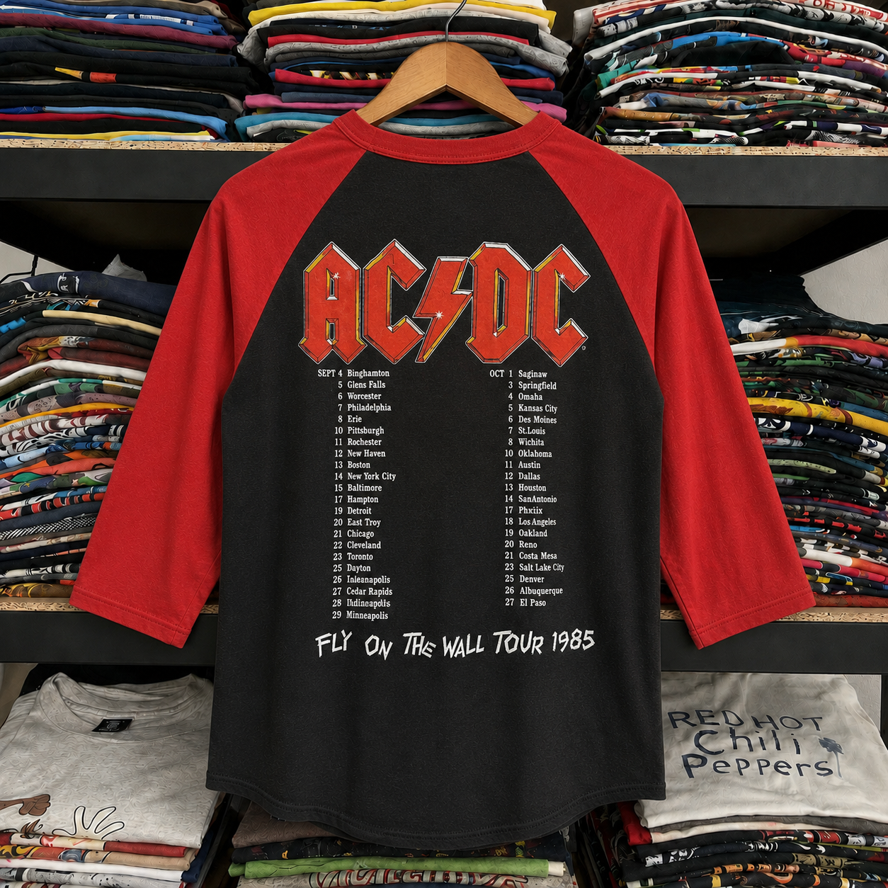 Hard-To-Find Vintage AC/DC Raglan, Almost Gone Collectible