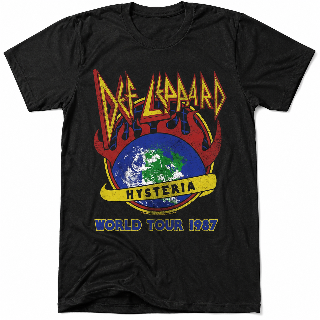Def Leppard Hysteria World Tour 1987 T-Shirt