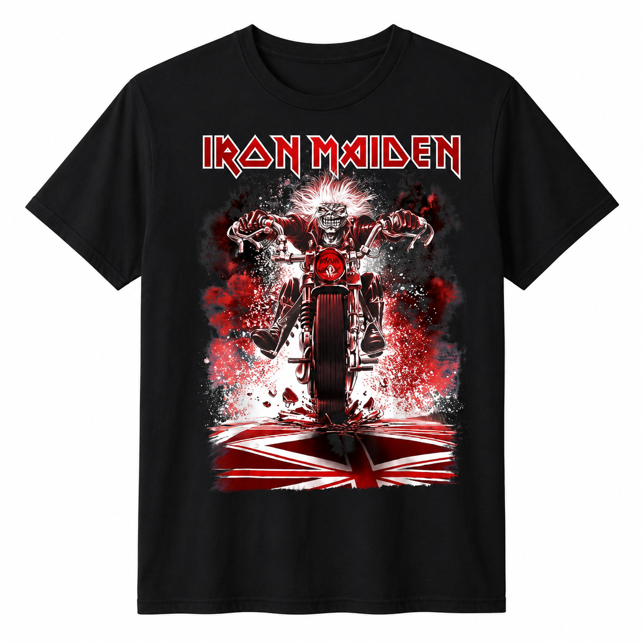 Iron Maiden Motorcycle Graphic T-Shirt 