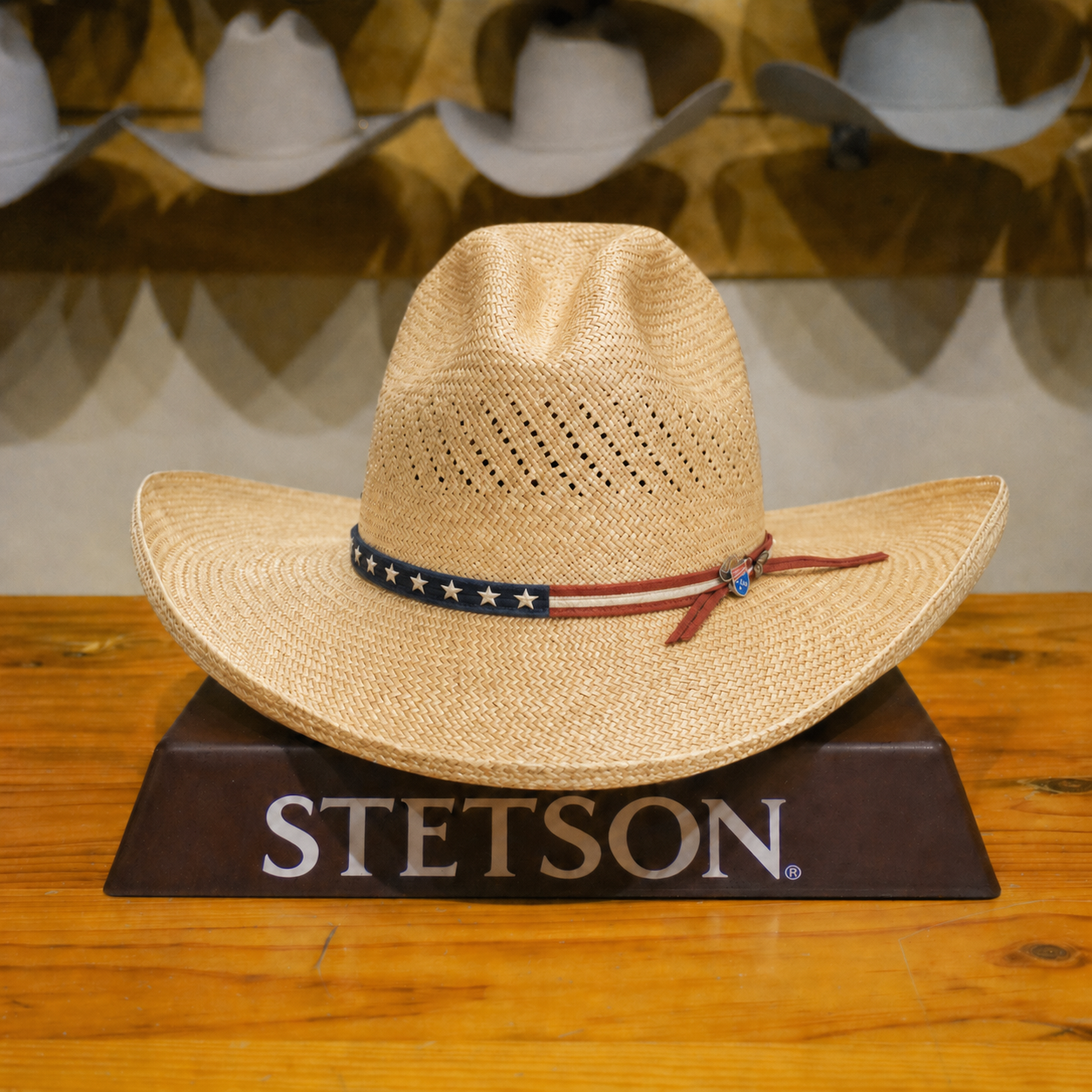 Calhoun Palm Leaf Straw Cowboy Hat