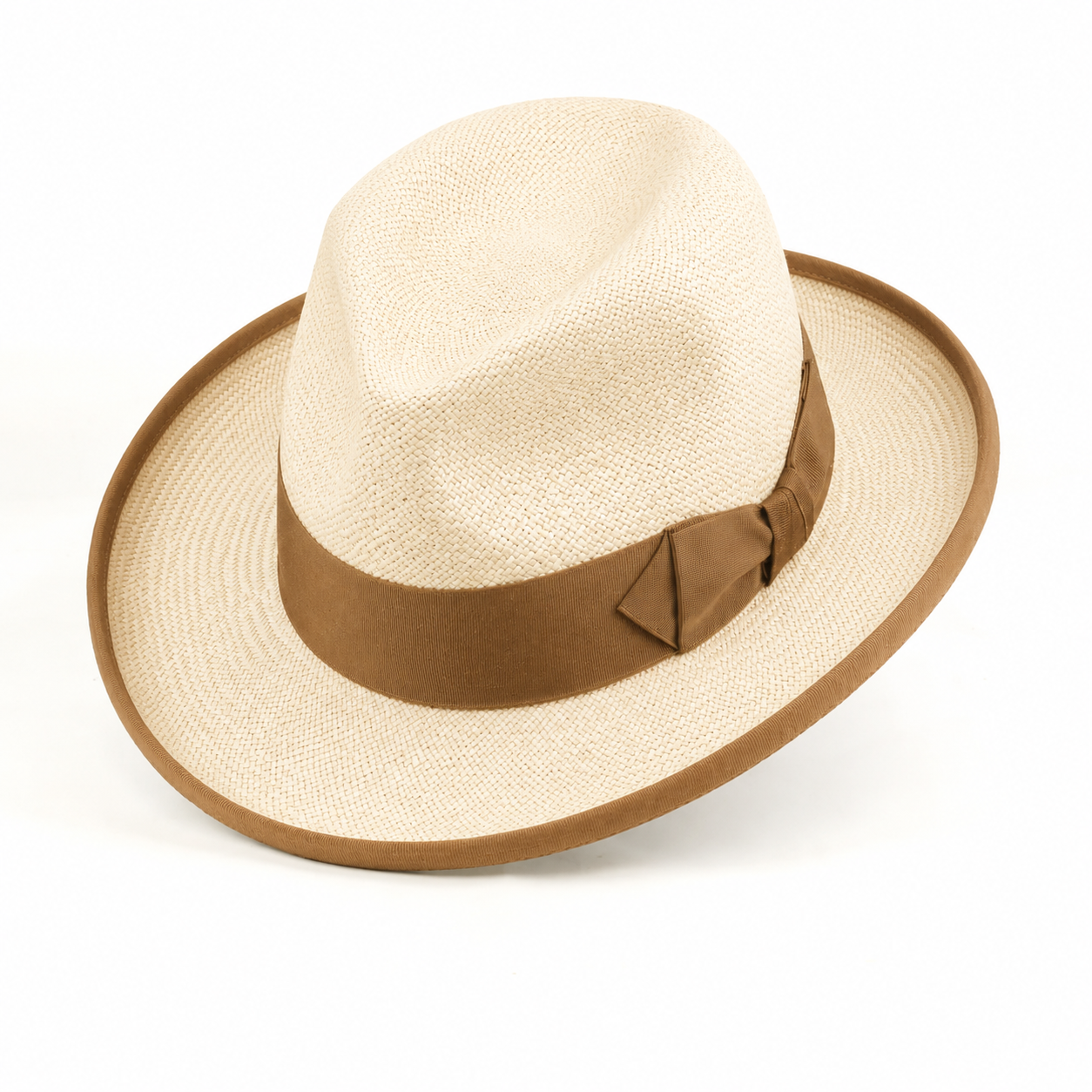 Al Pacino Panama Homburg Hat - Brown Band