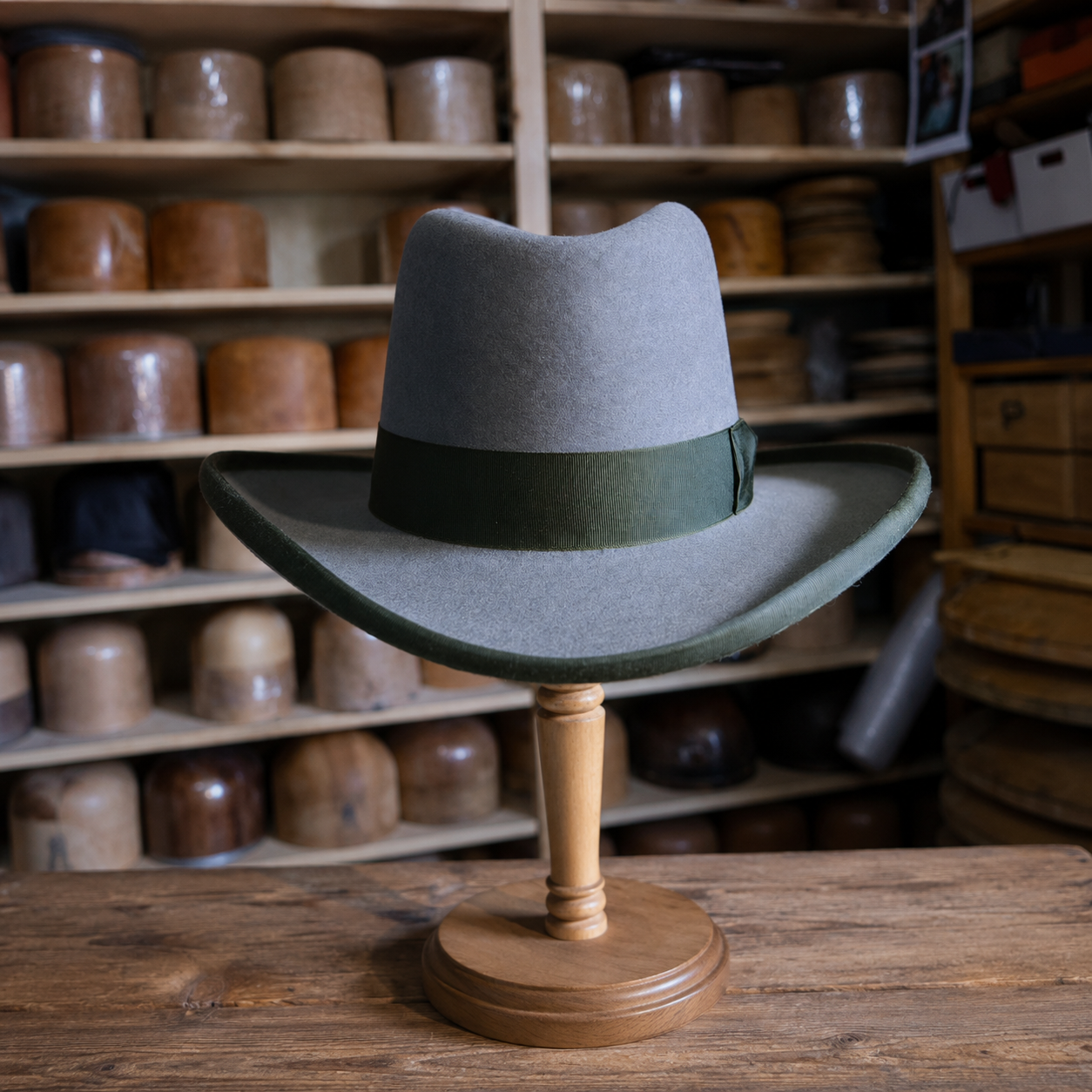 Western Style Homburg Hat