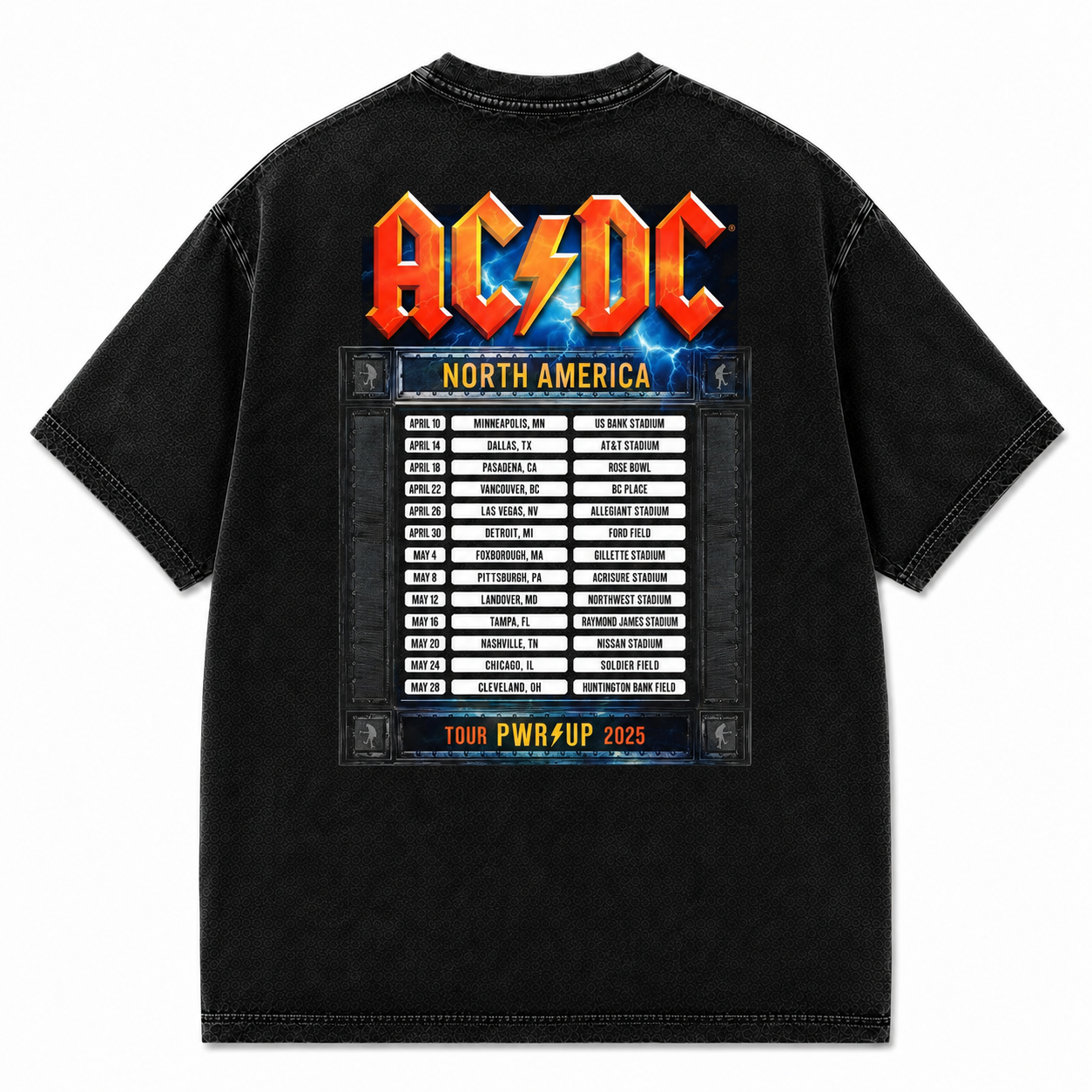 Rock N Roll Train PWR UP Tour T-Shirt