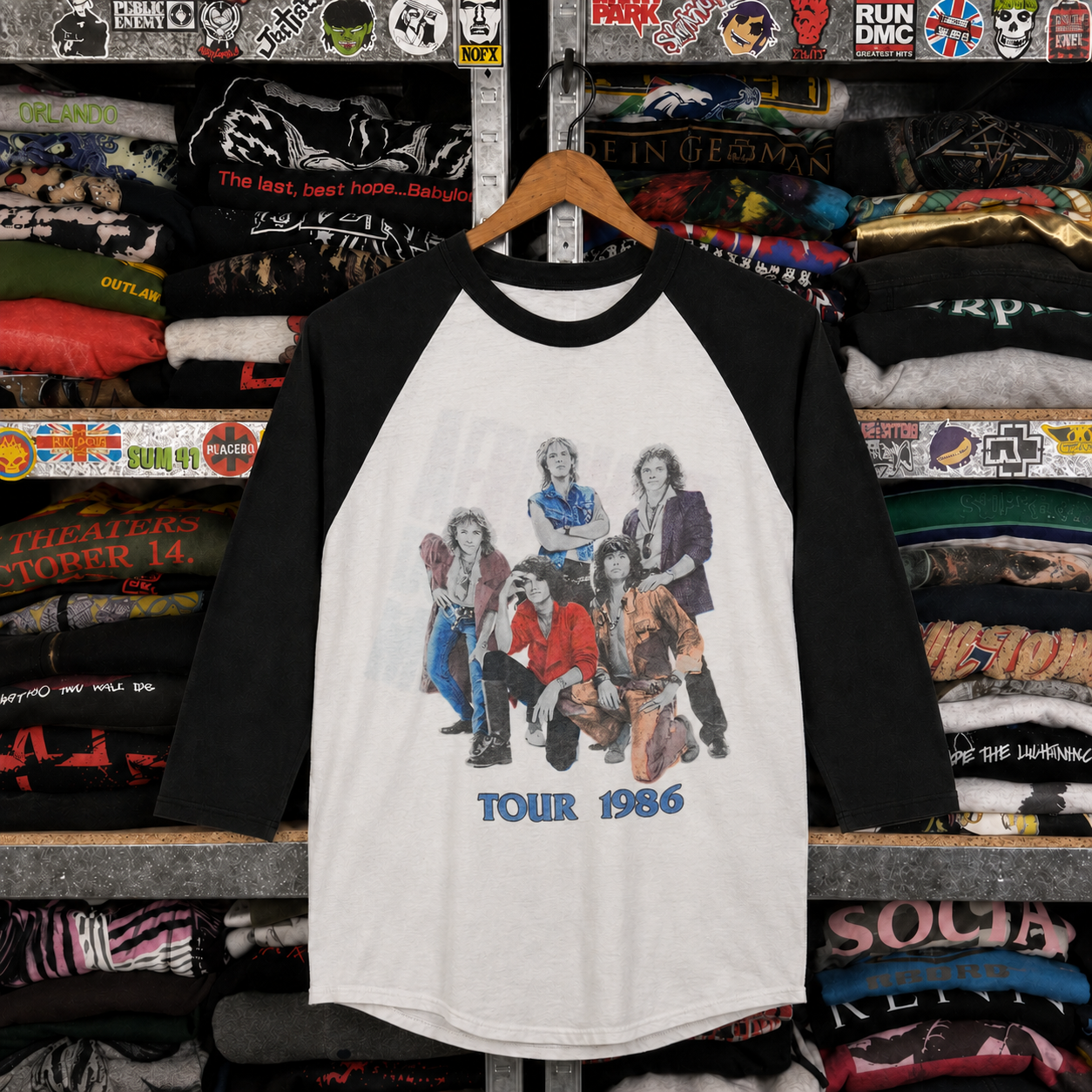 Rare Vintage Aerosmith Raglan Shirt – Hard to Find, Nearly Sold Out