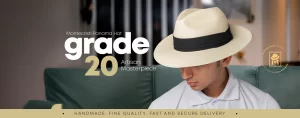 Montecristi Panama Hat Grade 20 Artisan Masterpiece Ecuador