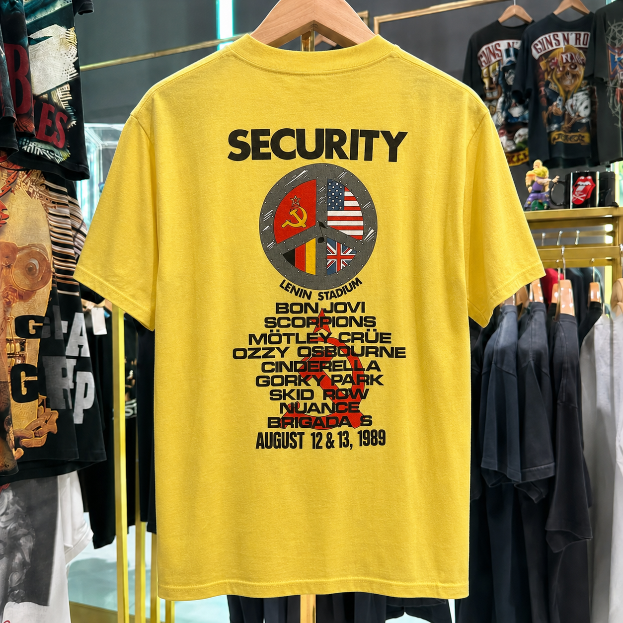1989 Soviet Moscow Music Peace Festival Tee 