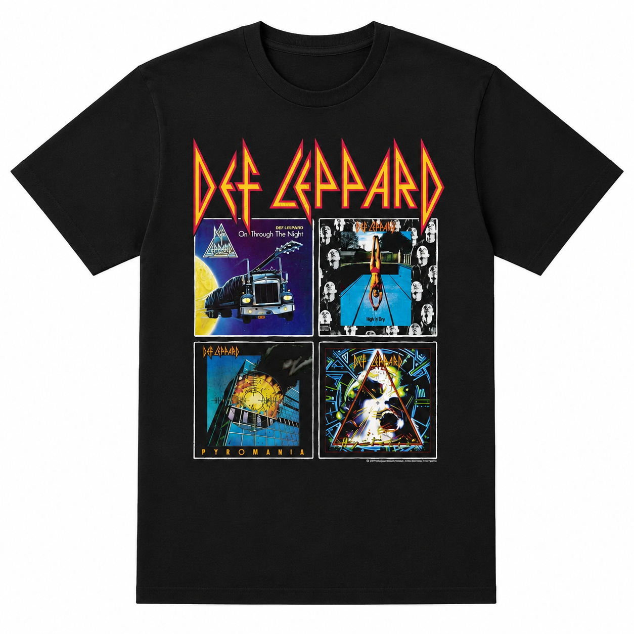 Def Leppard Classic 80s Album Covers T-Shirt