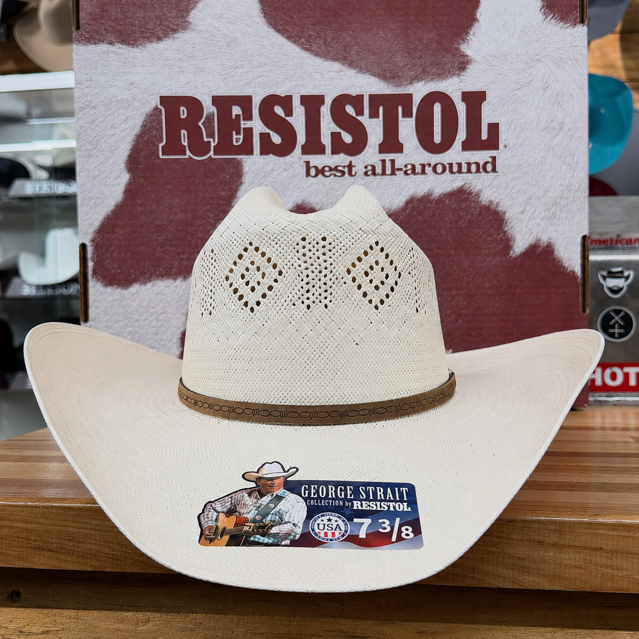 RES Cedar Trail 20X Straw Cowboy Hat