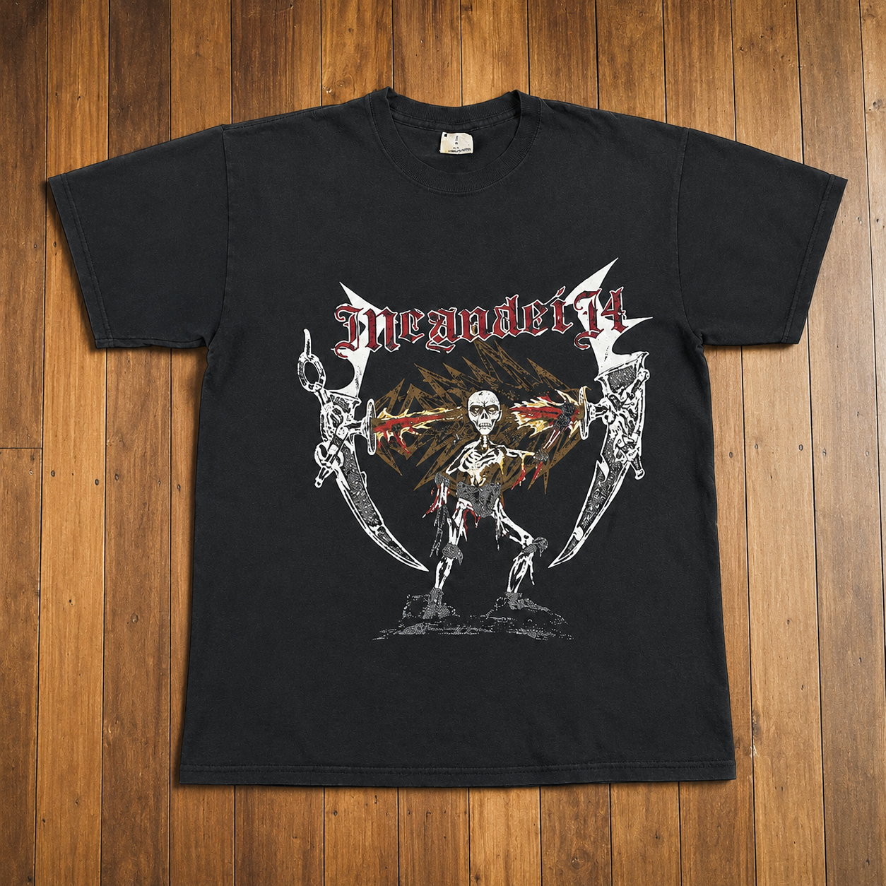 HM03 vintage-inspired heavy metal T-shirt design